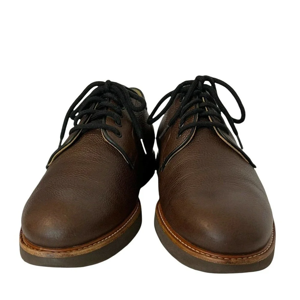 Samuel Hubbard Oxford Chestnut Leather Vibram Men's Founder Comfort Shoe Size 10